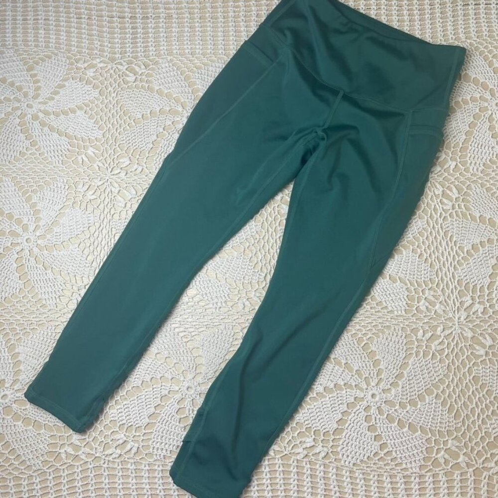 LegEnd Women's Medium Turquoise Green 7/8 Leggings Athletic Pants